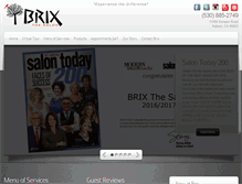 Tablet Screenshot of brixthesalon.com